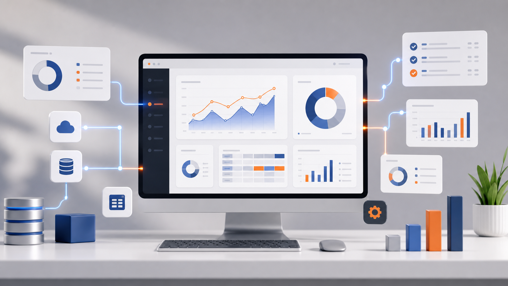 Dashboards e relatórios gerenciais